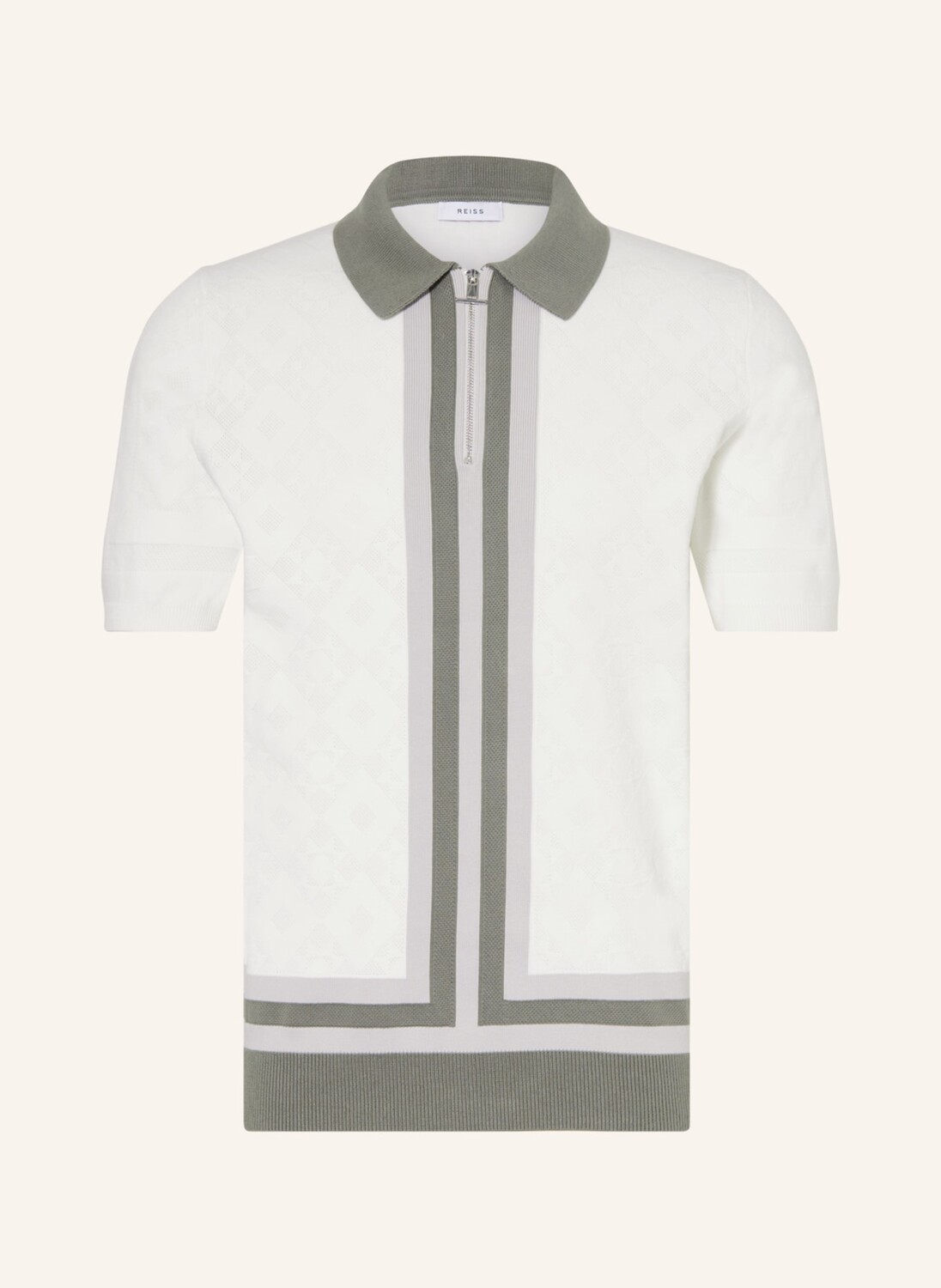 

Рубашка поло REISS Strick LONDON, зеленый