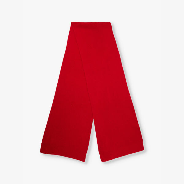 

Шарф из переработанной шерсти в рубчик Colorful Standard, красный
