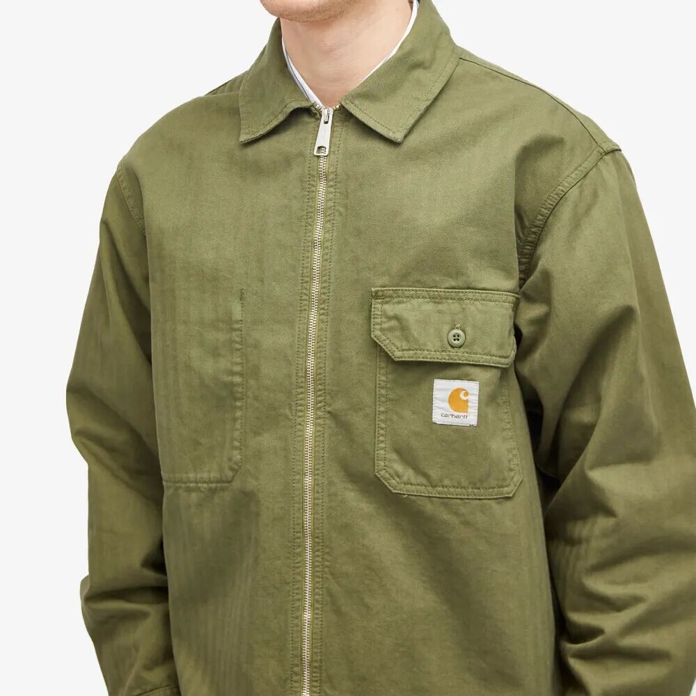 

Carhartt WIP Куртка-рубашка на молнии Rainer, зеленый