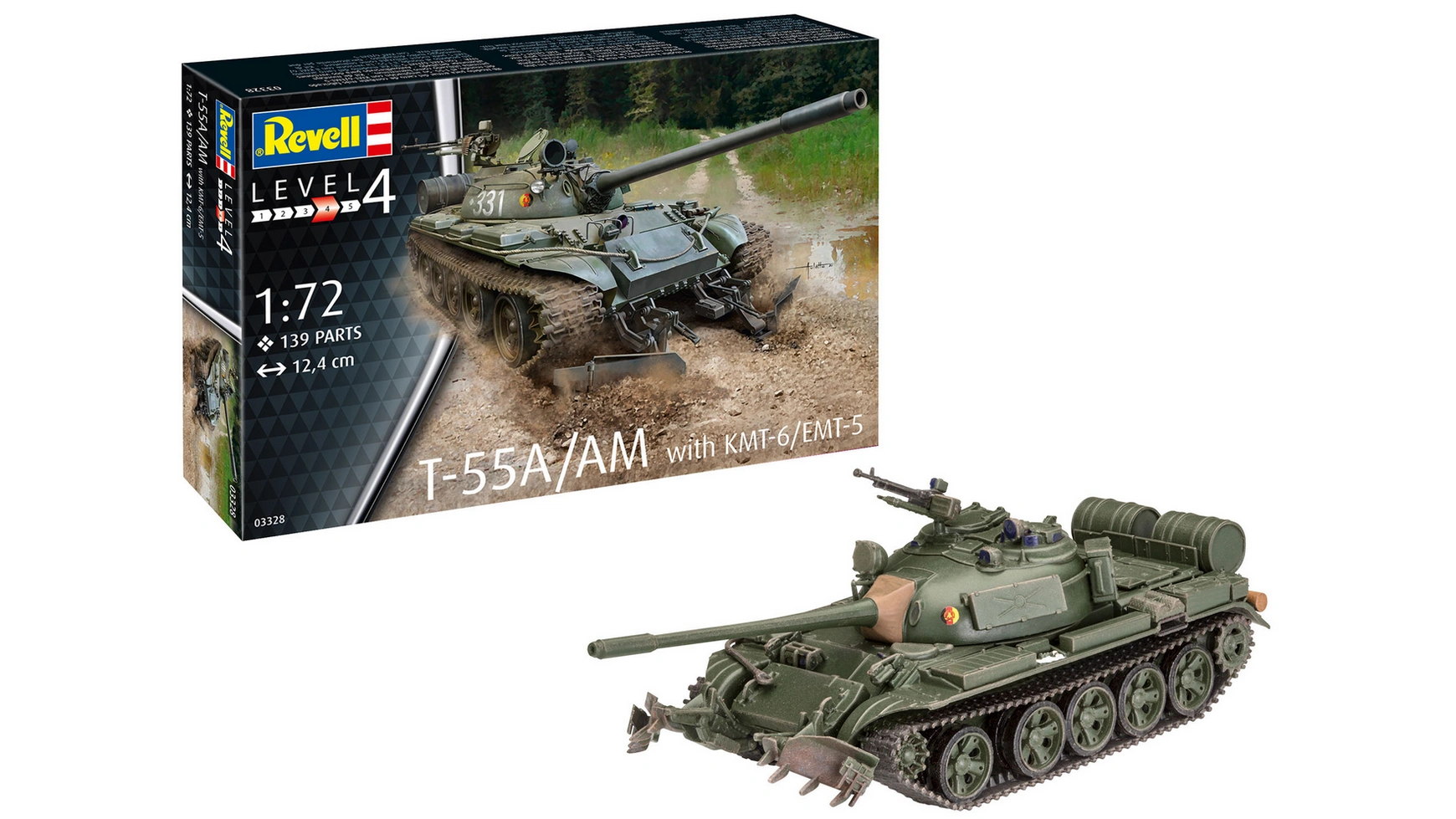 Revell Т-55А/АМ с КМТ-6/ЕМТ-5