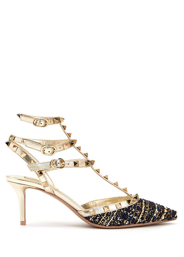 

Туфли rockstud на высоких каблуках с цветными блоками Valentino Garavani