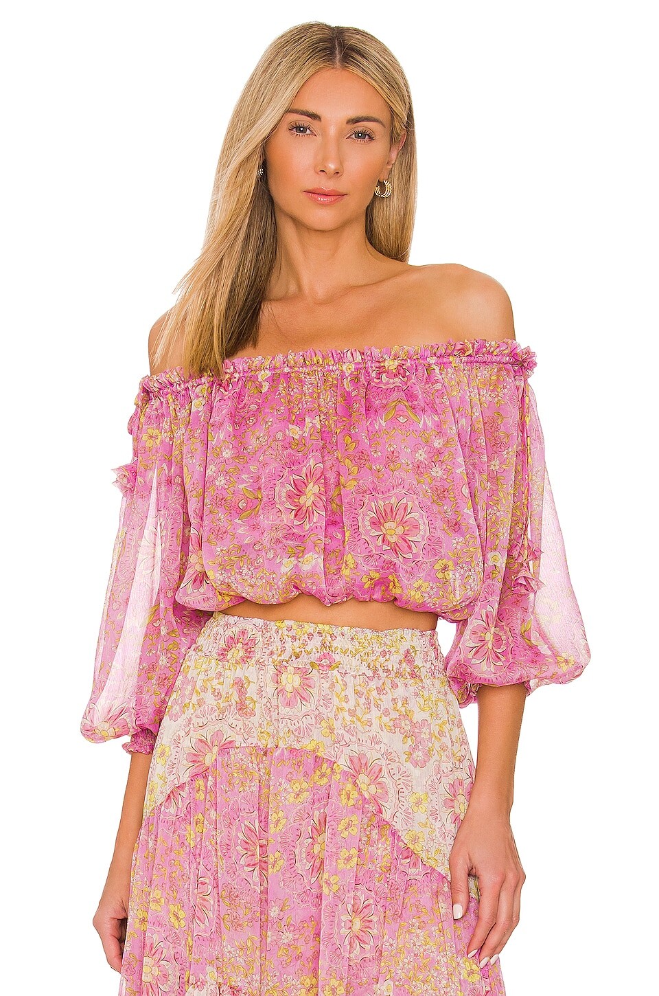 

Топ MISA Los Angeles Eva, цвет Flora Medallion Purple