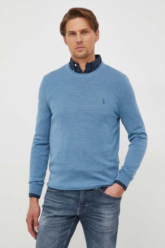 

Шерстяной свитер Polo Ralph Lauren, синий