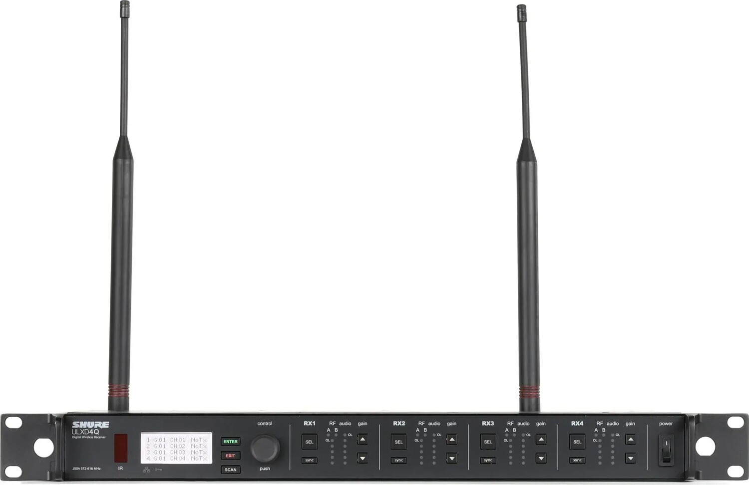 

Четырехканальный цифровой беспроводной приемник Shure ULXD4Q — диапазон J50A
