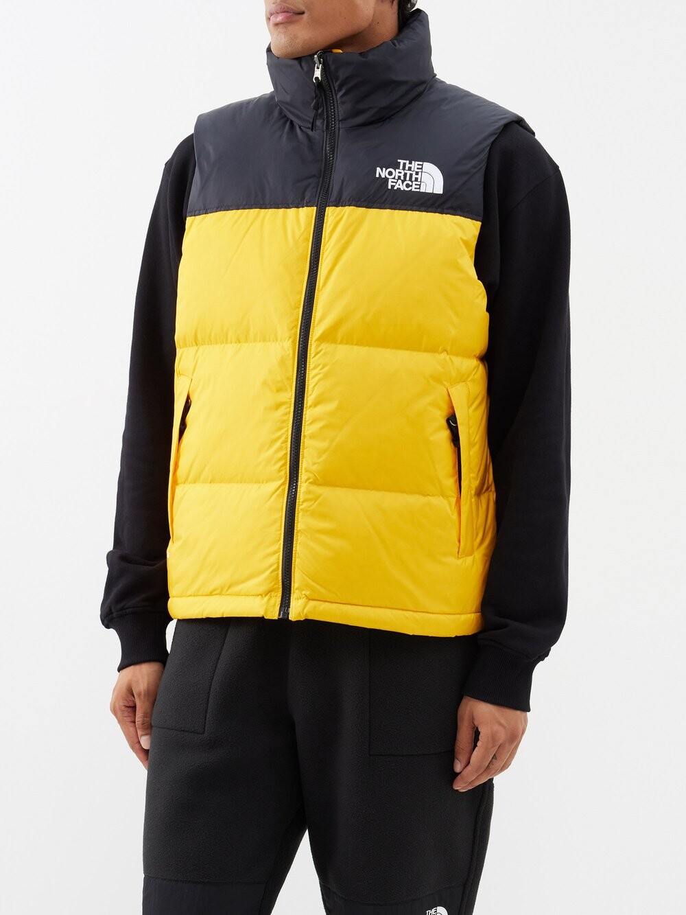 

Пуховый жилет nuptse 1996-го года в стиле ретро The North Face, желтый