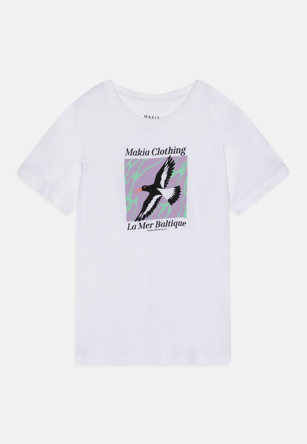 

Футболка с принтом CATCHER UNISEX Makia, цвет white
