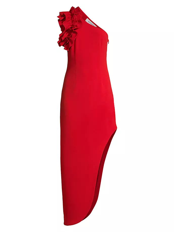 Платье миди на одно плечо Womanism Elliatt, алый комплект домашний lilians m551 размер 96 алый алый