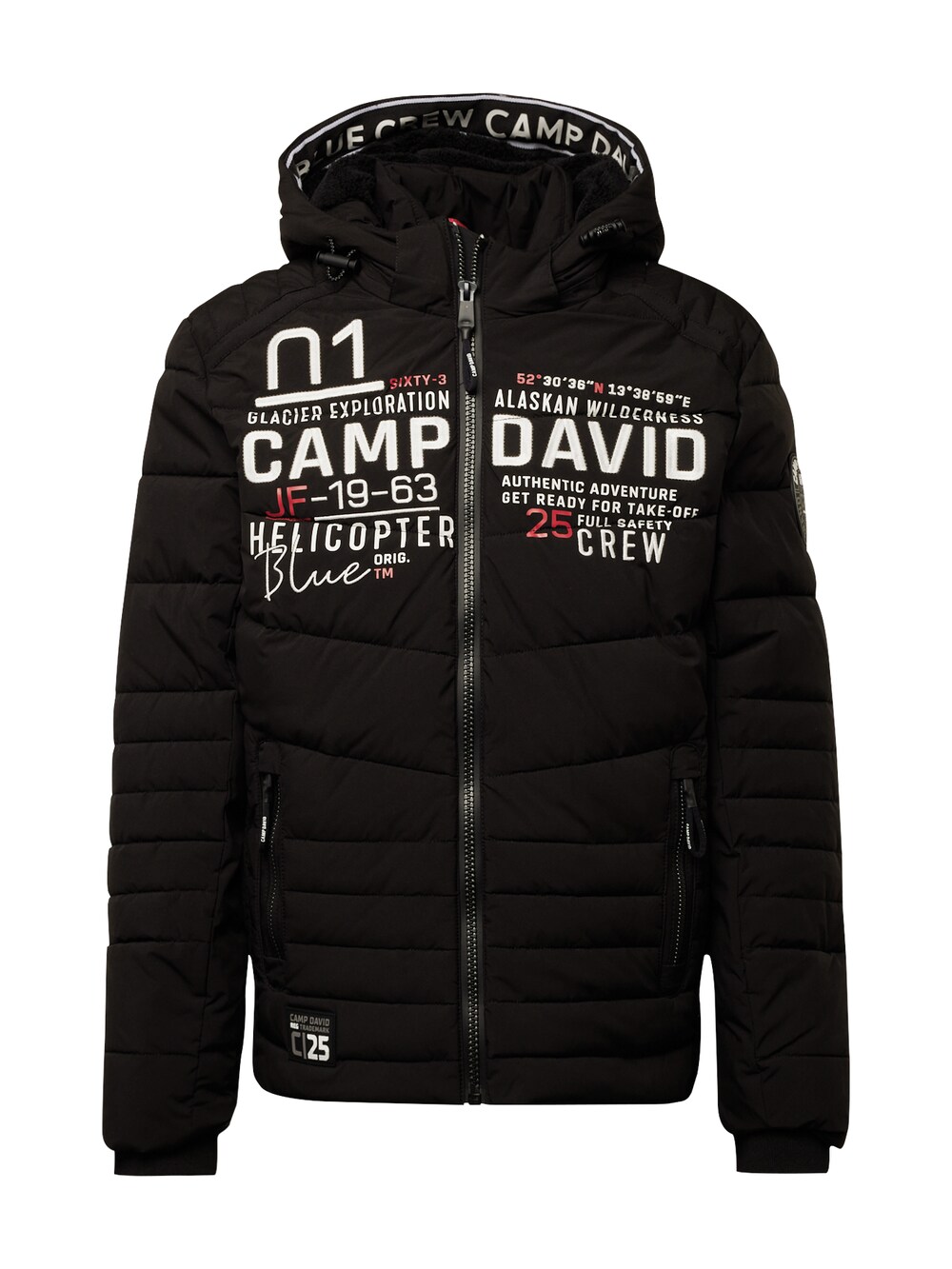 Межсезонная куртка CAMP DAVID, черный зажим грудной turbochest camp черный