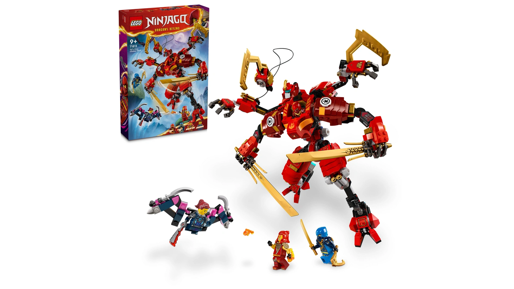 Lego NINJAGO Механический альпинист-ниндзя Кая конструктор ninja ниндзя ниндзяго красный