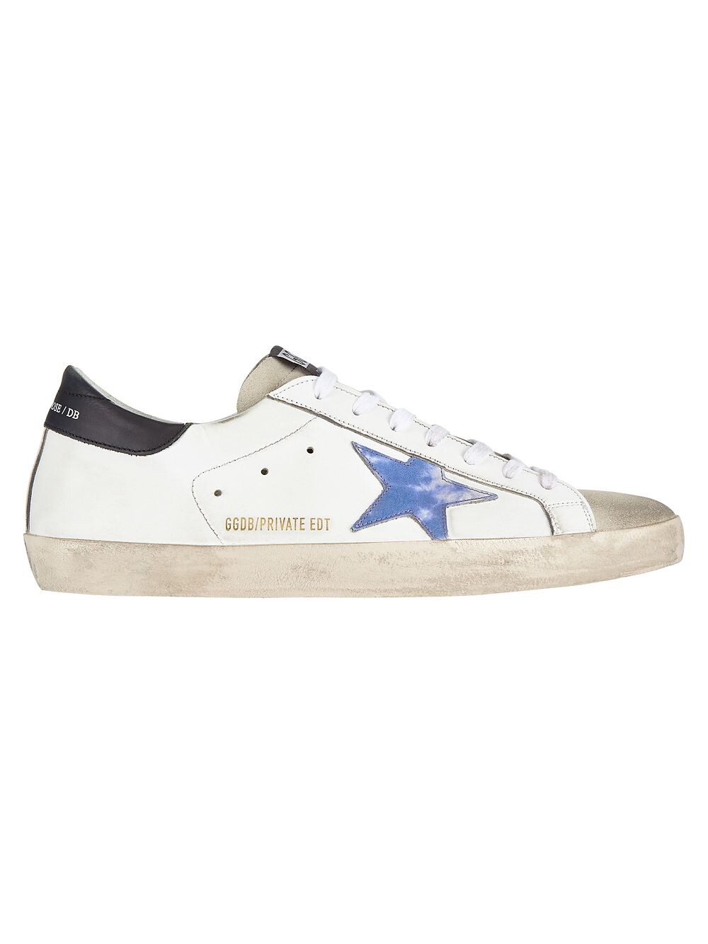 

Мужские кожаные кроссовки Tie-Dye Superstar Golden Goose, белый