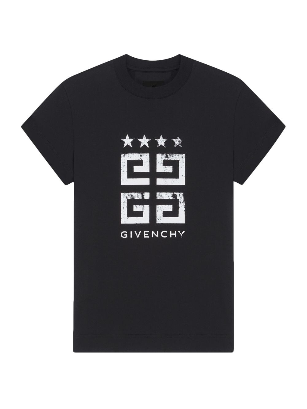 

Хлопковая облегающая футболка 4G Stars Givenchy, черный