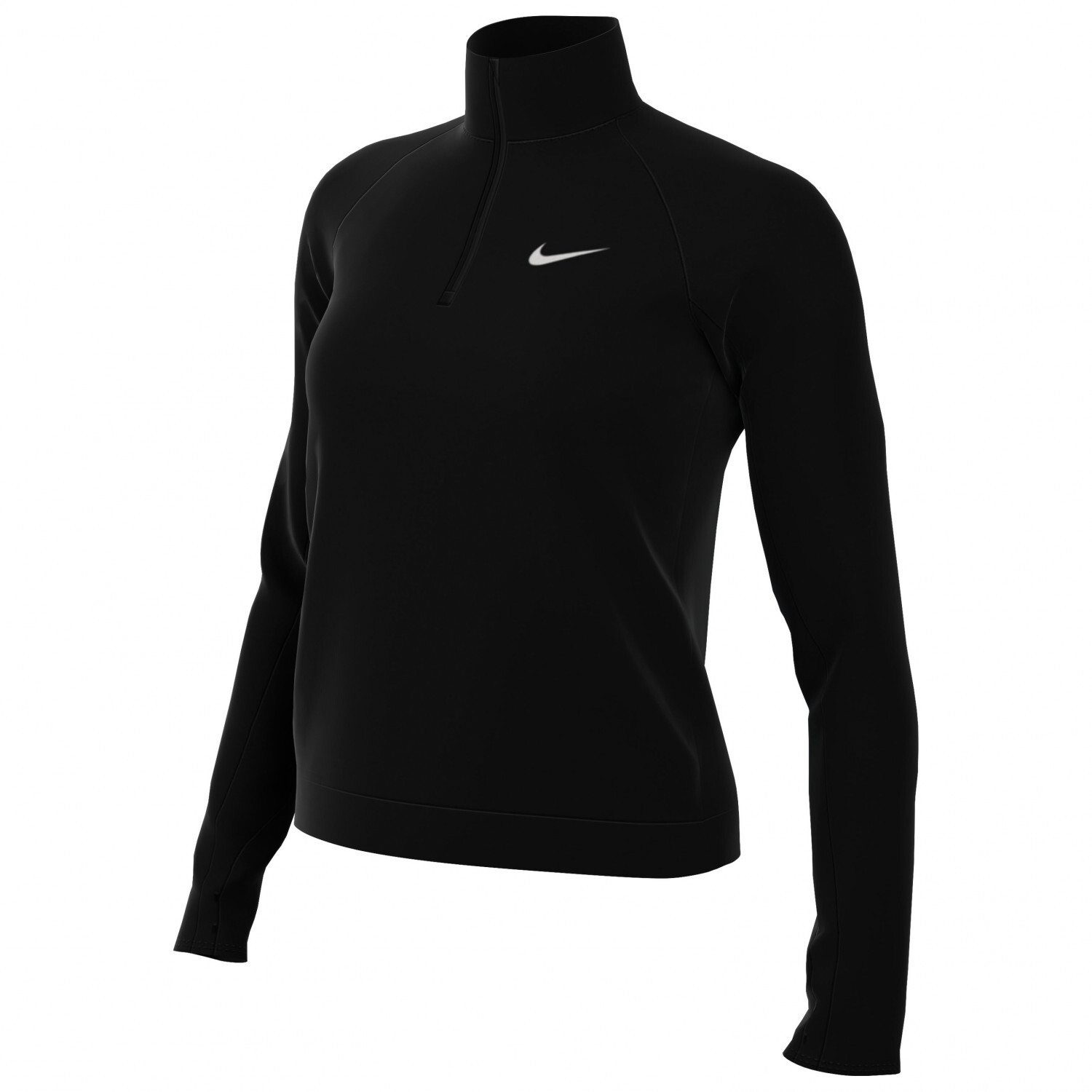 

Футболка для бега Nike Dri-FIT Pacer 1/4-Zip, цвет Black/Reflective Silver