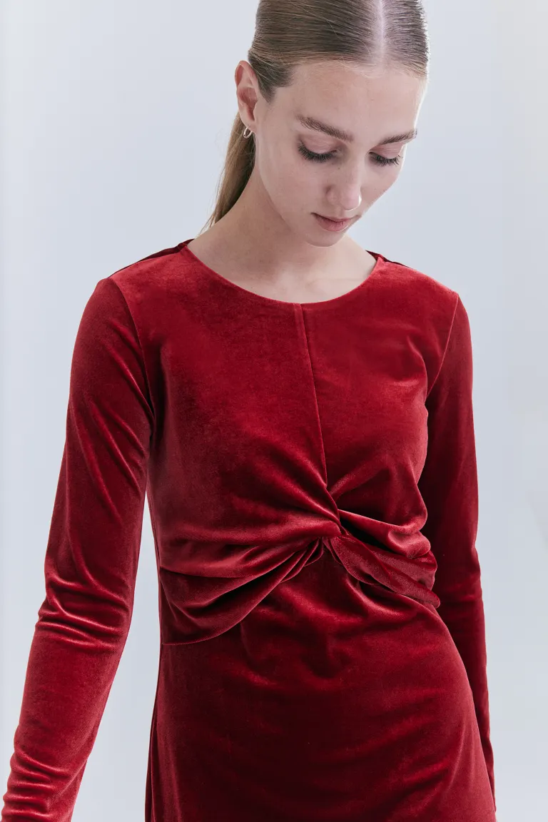 

Плюшевое платье для кормления H&M, красный