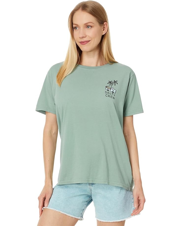 

Футболка Salty Crew Lookout Boyfriend Tee, цвет Sage Green