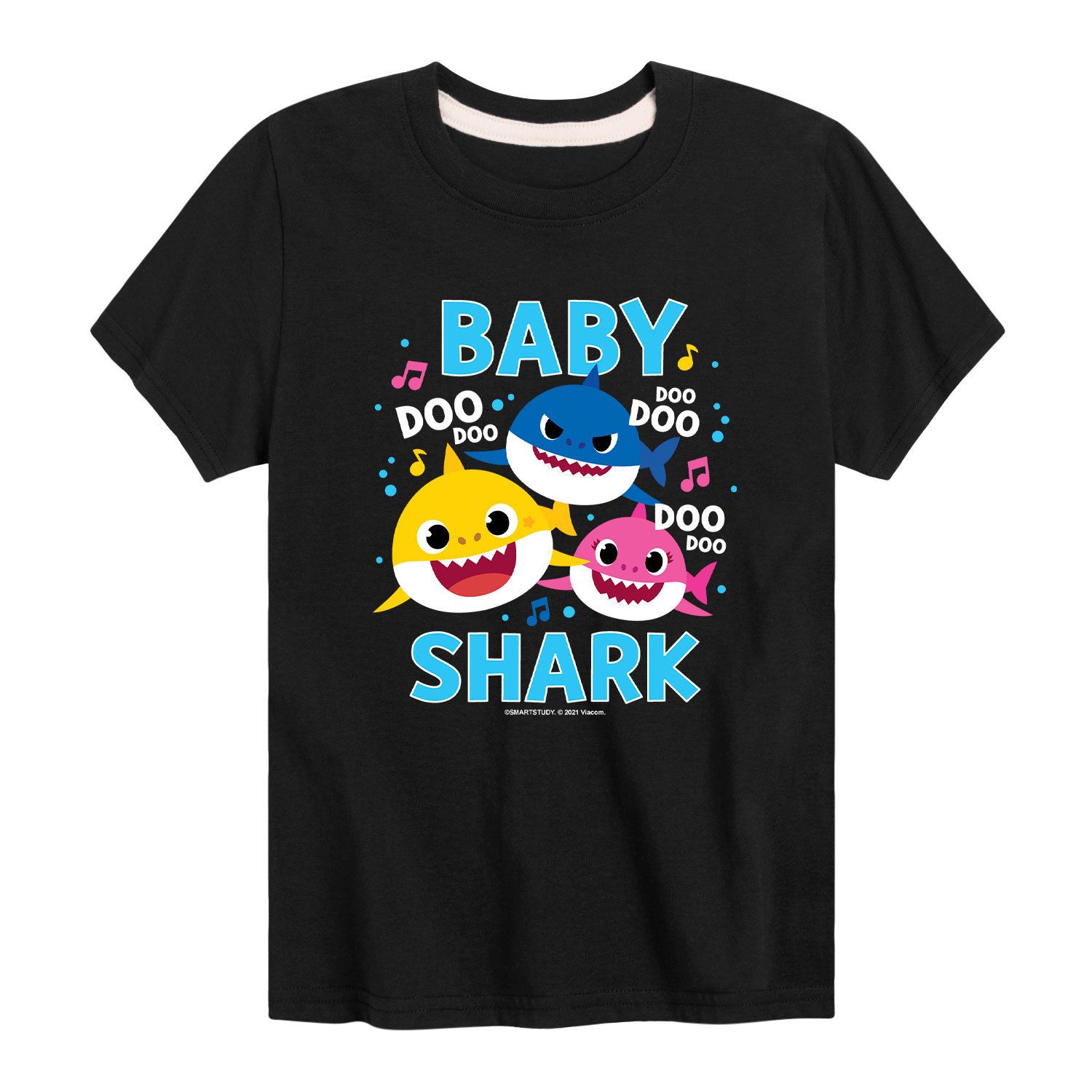 цена Футболка Baby Shark Family Doo Doo для мальчиков 8–20 лет с рисунком Baby Shark, черный
