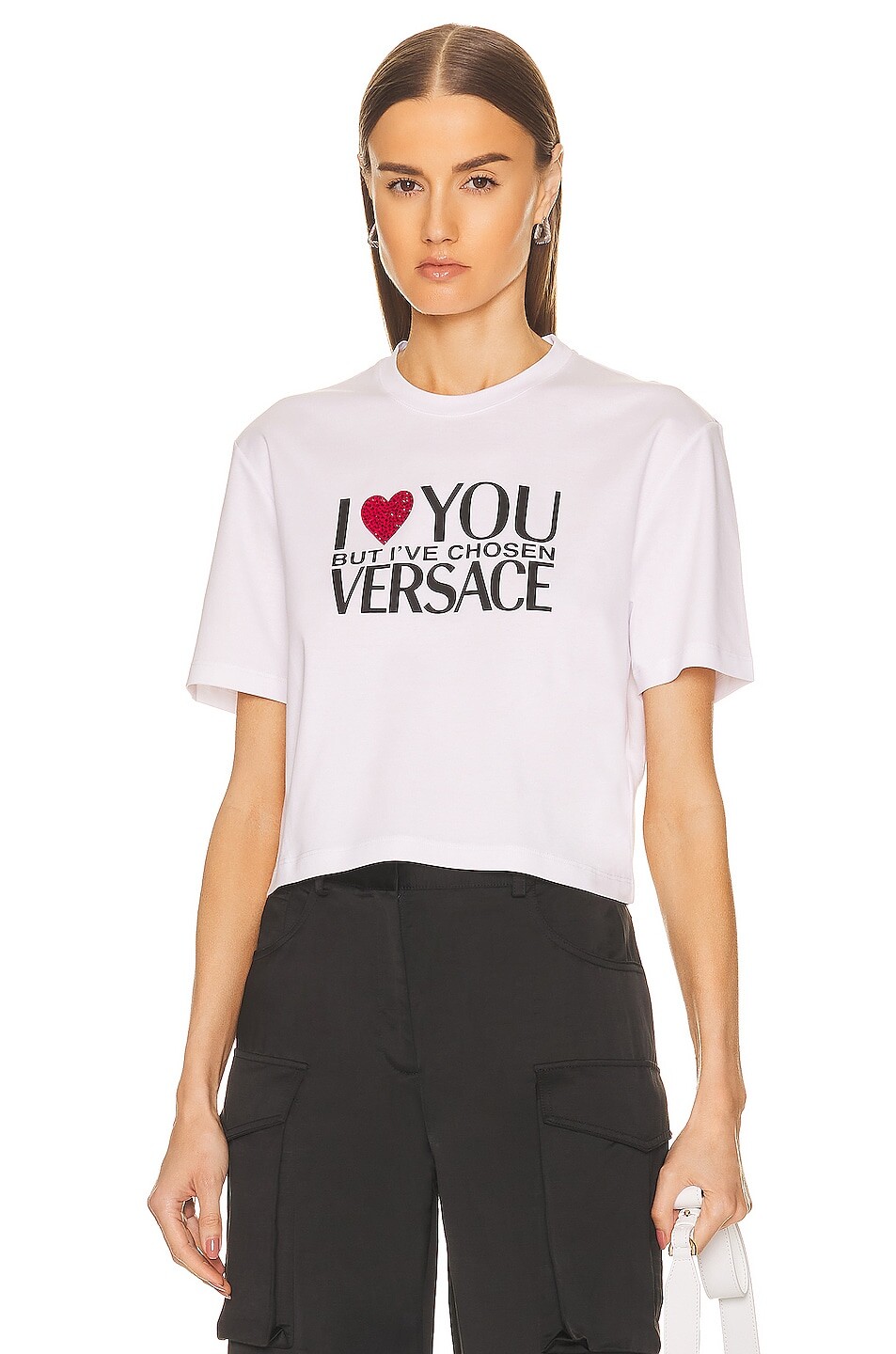 

Футболка Versace I Love You, цвет Bianco Ottico