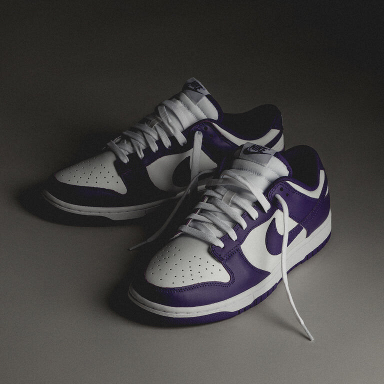 

Кроссовки dunk low retro *court purple* Nike, белый