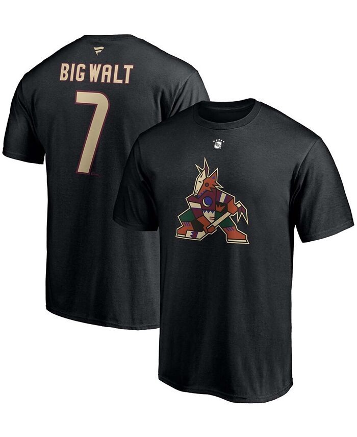 

Мужская черная футболка с именем и номером игрока Keith Tkachuk Arizona Coyotes Authentic Stack Retired Player Fanatics, черный