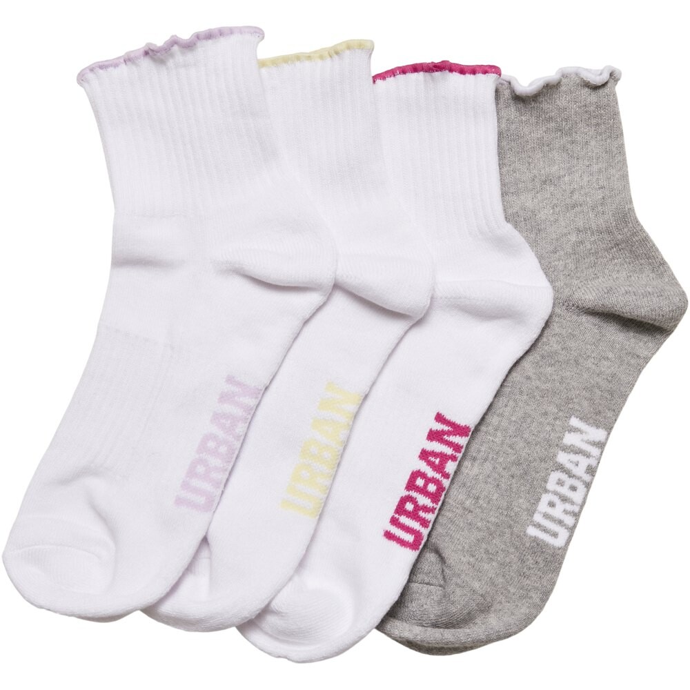 

Носки Urban Classics Girly Small Edge Half long 4 шт, разноцветный