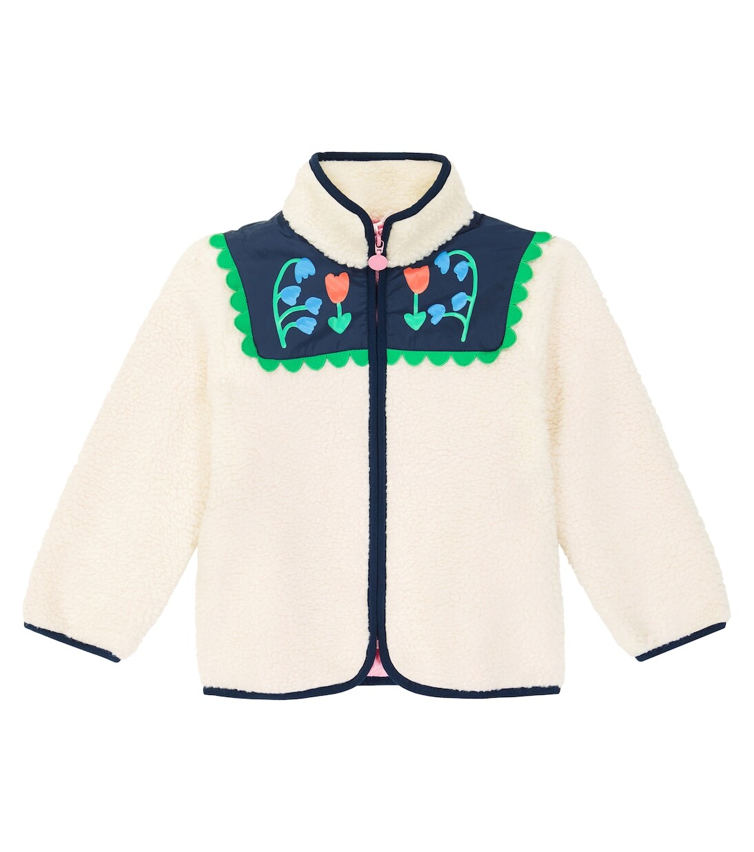 

Флисовая куртка с принтом Stella Mccartney Kids, белый