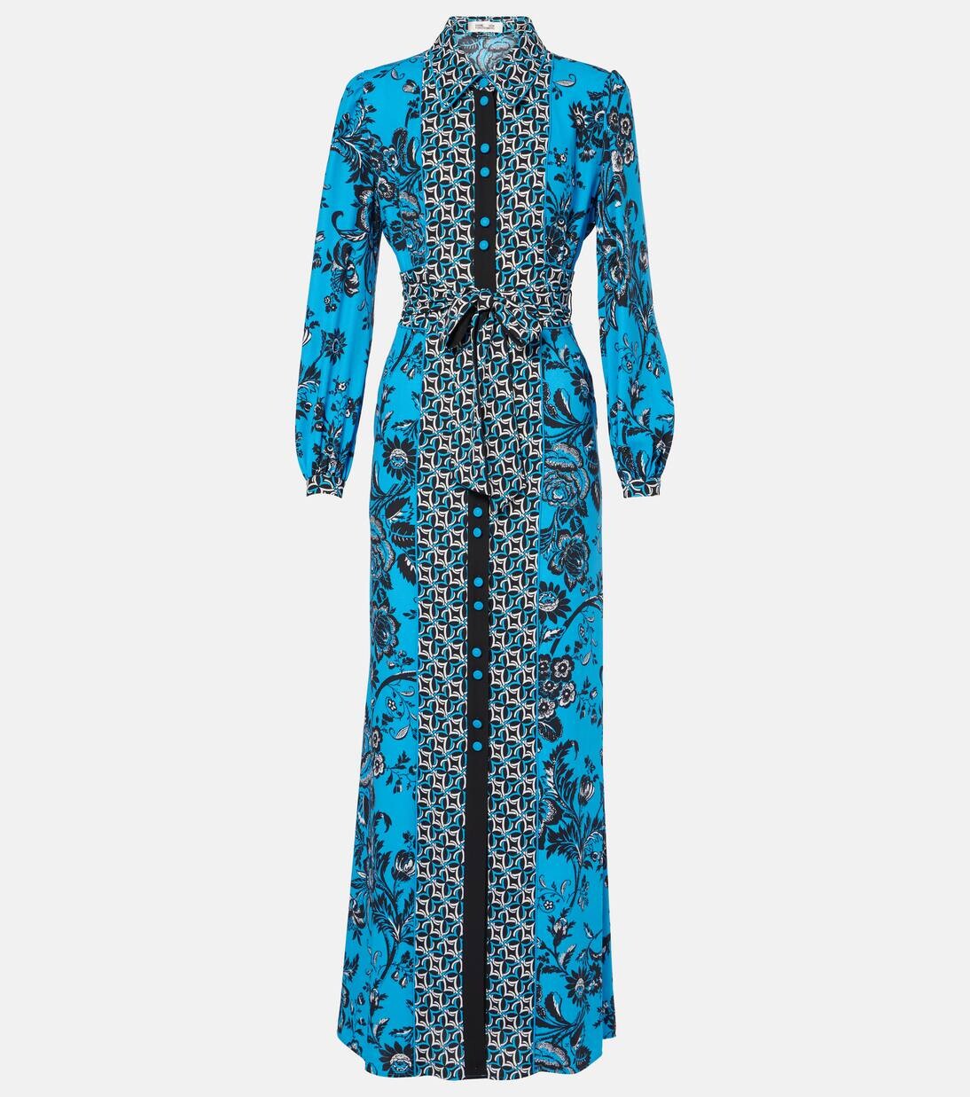 

Платье макси с принтом Джошуа Diane Von Furstenberg, цвет night vine bu l/gig tile bu s