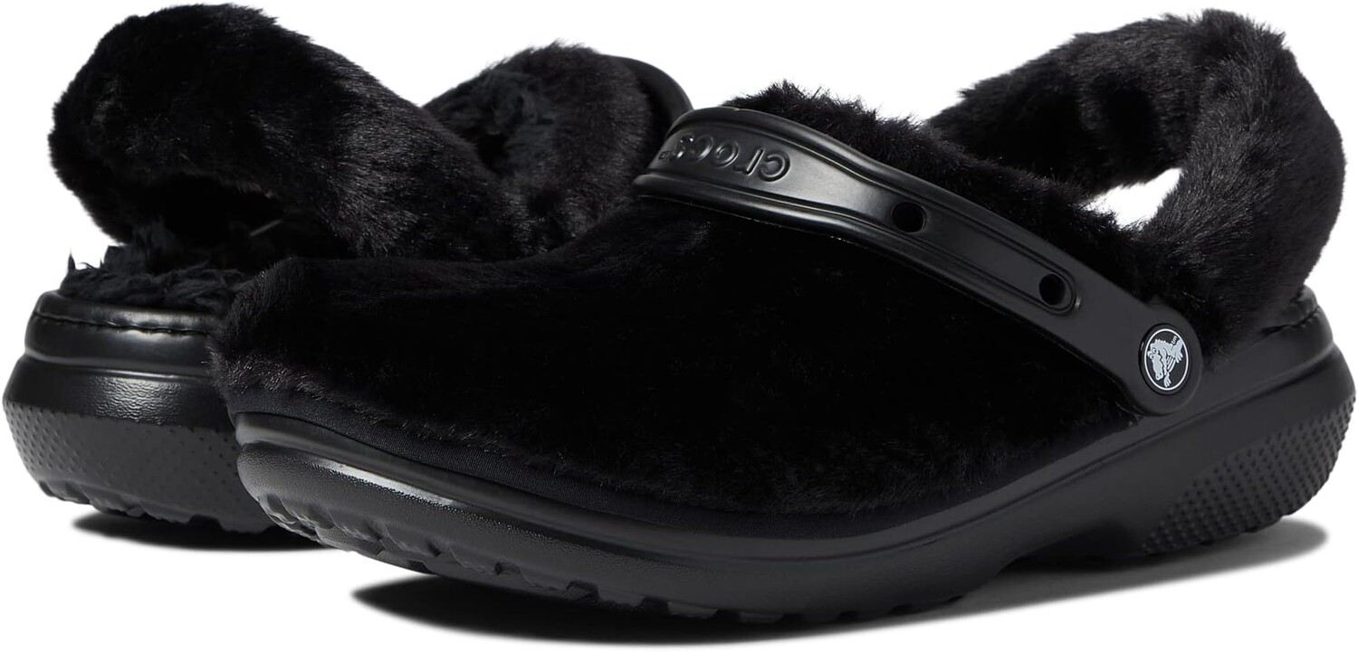 

Сабо Classic Fur Sure Crocs, черный