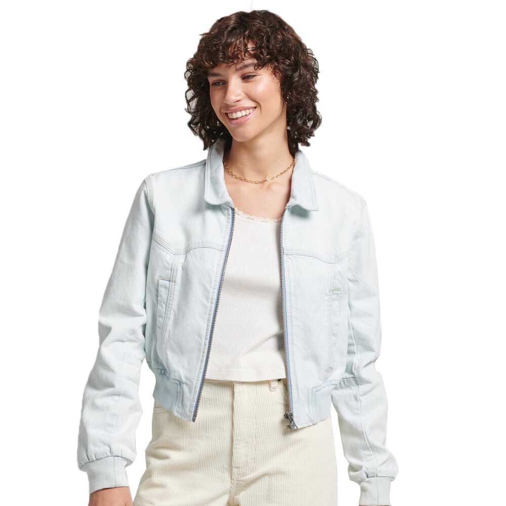 

Куртка Superdry Vintage Indie Club Denim Denim, белый