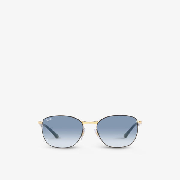 

RB3702 солнцезащитные очки в металлической форме в форме подушки Ray-Ban, черный