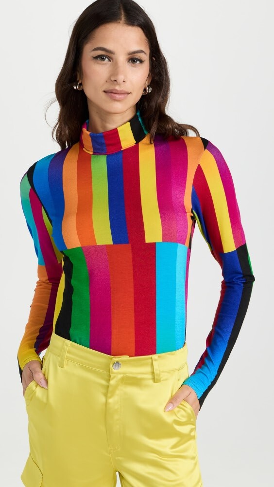 

Футболка BruceGlen Light Beam Stripe Turtleneck