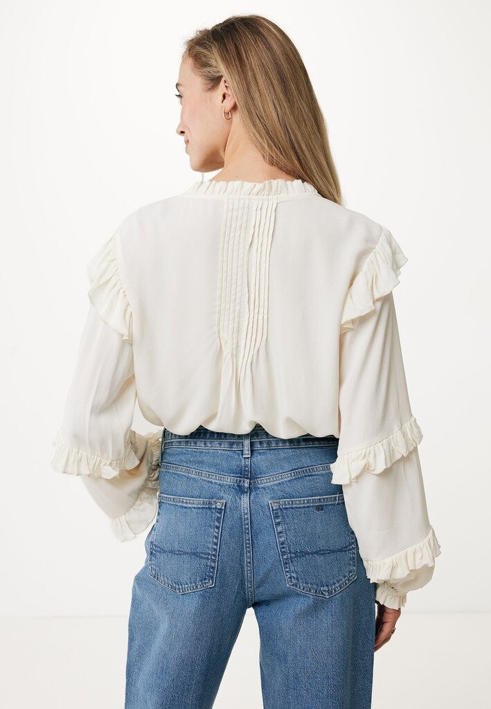 

Блуза RUFFLED SLEEVES Mexx, слоновая кость