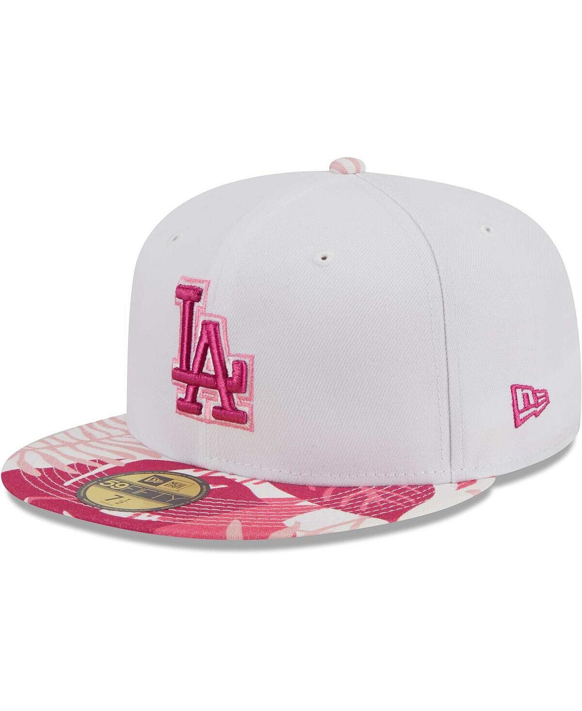 

Мужская белая, розовая приталенная шляпа Los Angeles Dodgers Flamingo 59FIFTY New Era