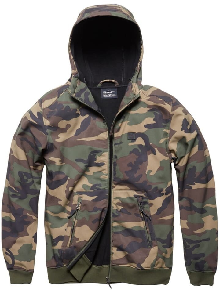 

Куртка софтшелл Vintage Industries, цвет camouflage