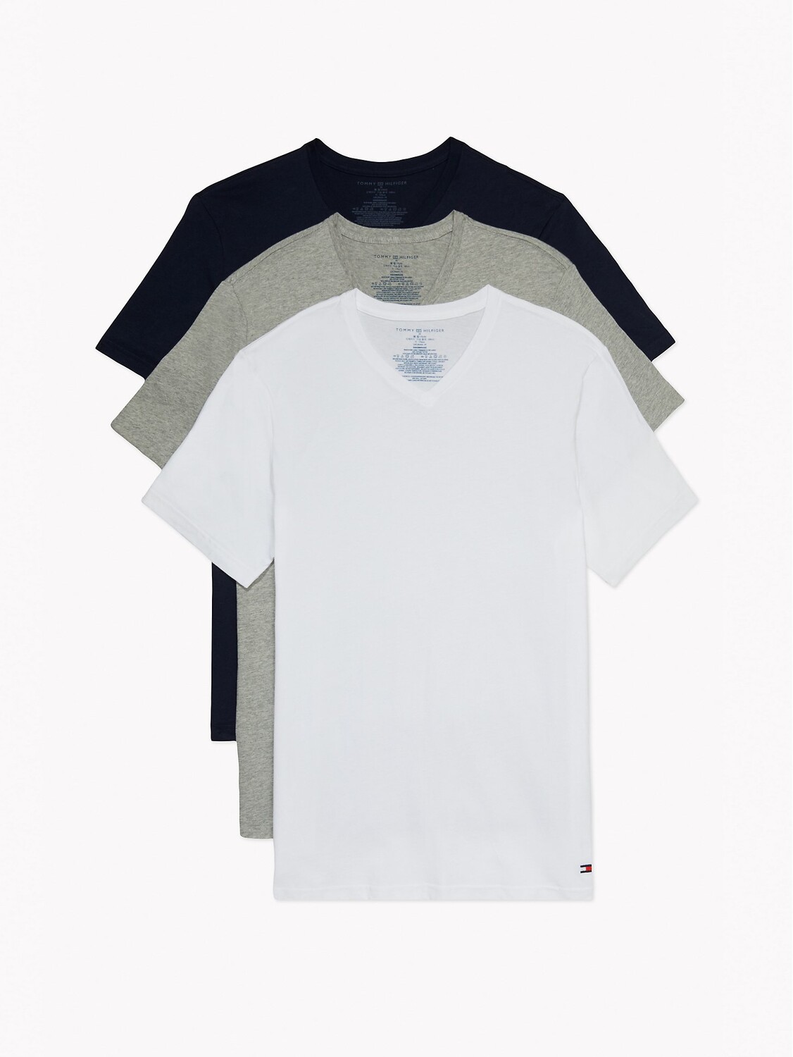 

Хлопковая классическая майка с V-образным вырезом 3PK Tommy Hilfiger