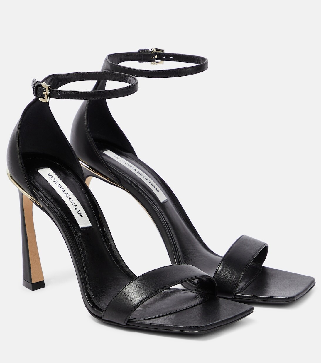 

Кожаные сандалии Victoria Beckham, черный