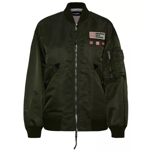 

Куртка jacket bomber in nylon Dsquared2, зеленый