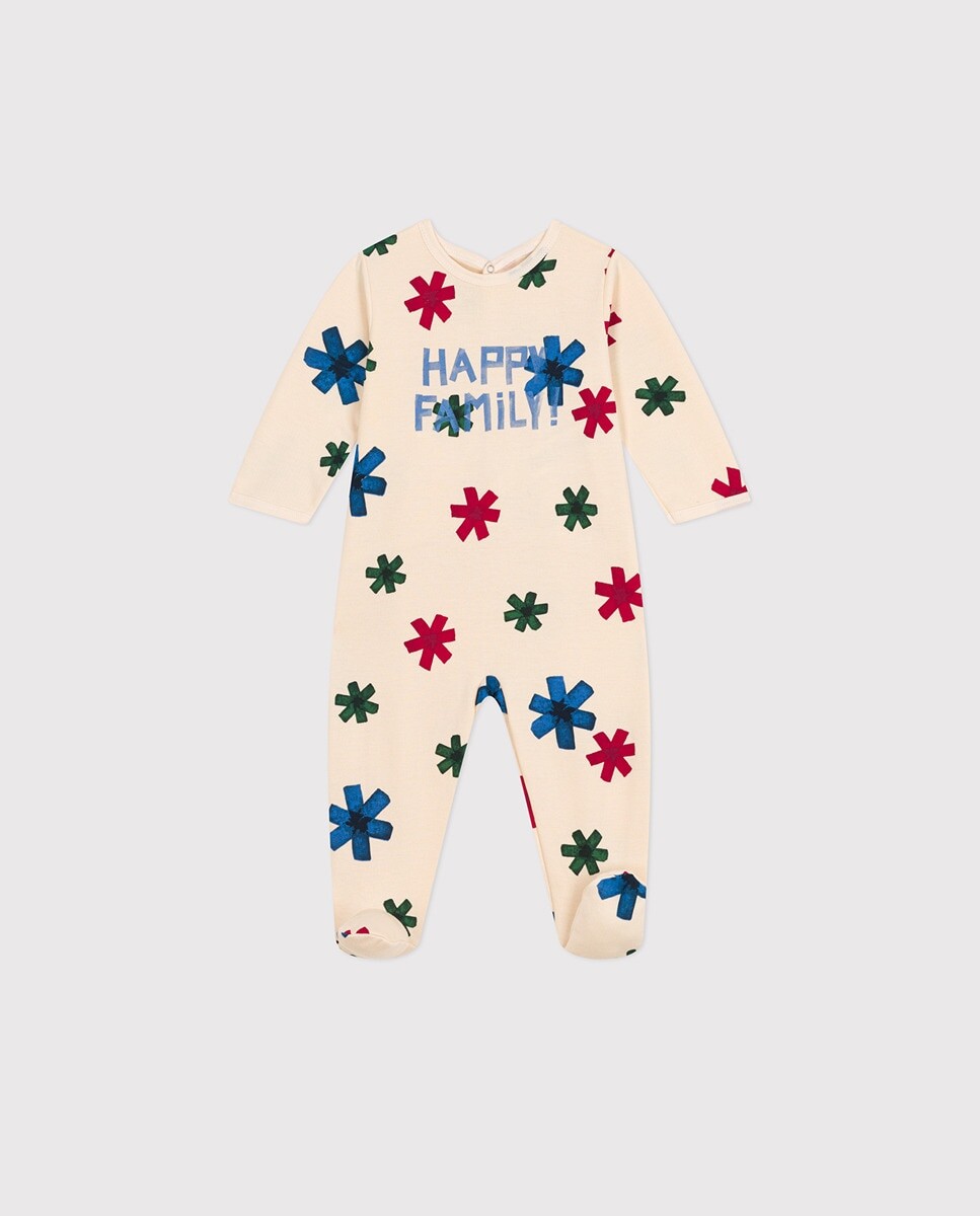 

Плюшевая пижама Happy Family для малыша Petit Bateau, разноцветные