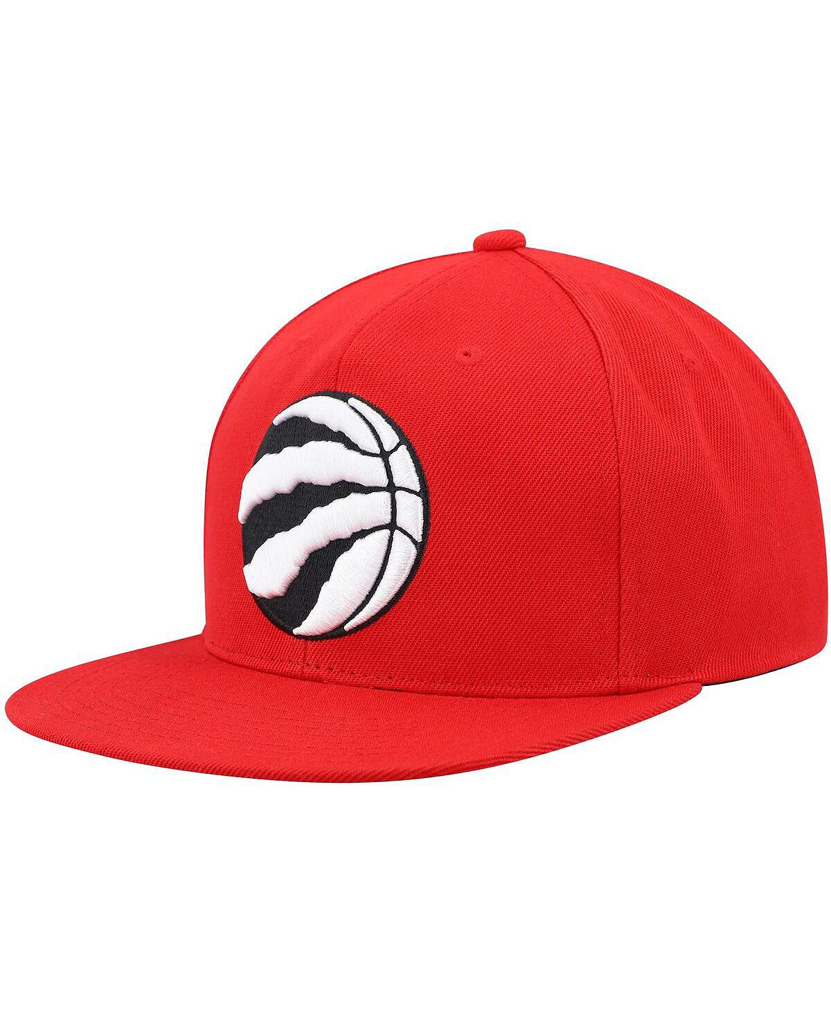 

Мужская красная регулируемая кепка Toronto Raptors Bred Snapback Mitchell & Ness