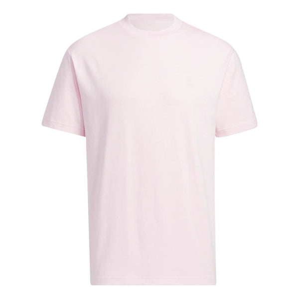 Футболка adidas neo Solid Color Round Neck Sports Short Sleeve Clear Pink T-Shirt, мультиколор футболка adidas neo solid color pattern printing sports round neck short sleeve white t shirt белый