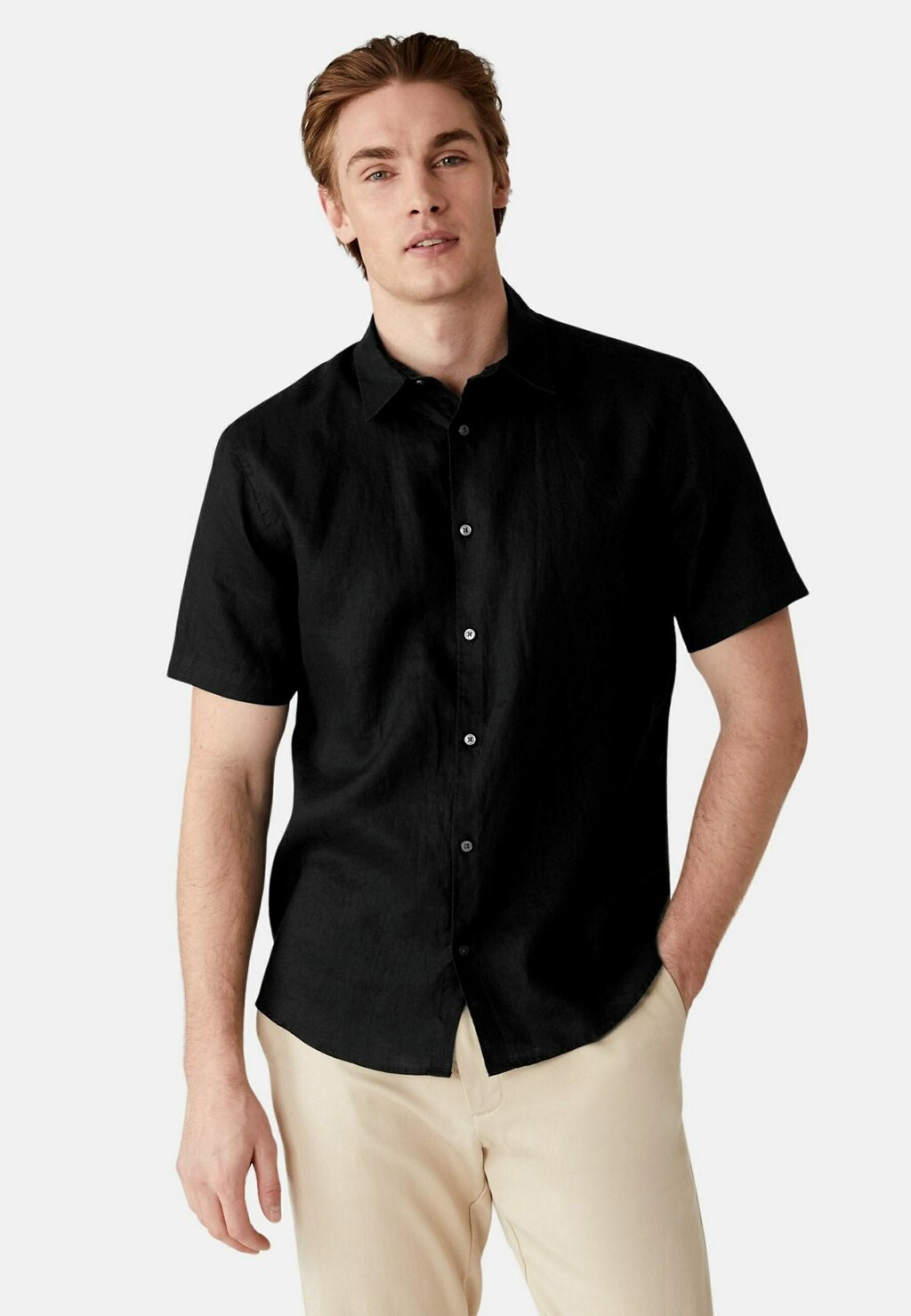 

Рубашка EASY IRON Marks & Spencer, цвет black