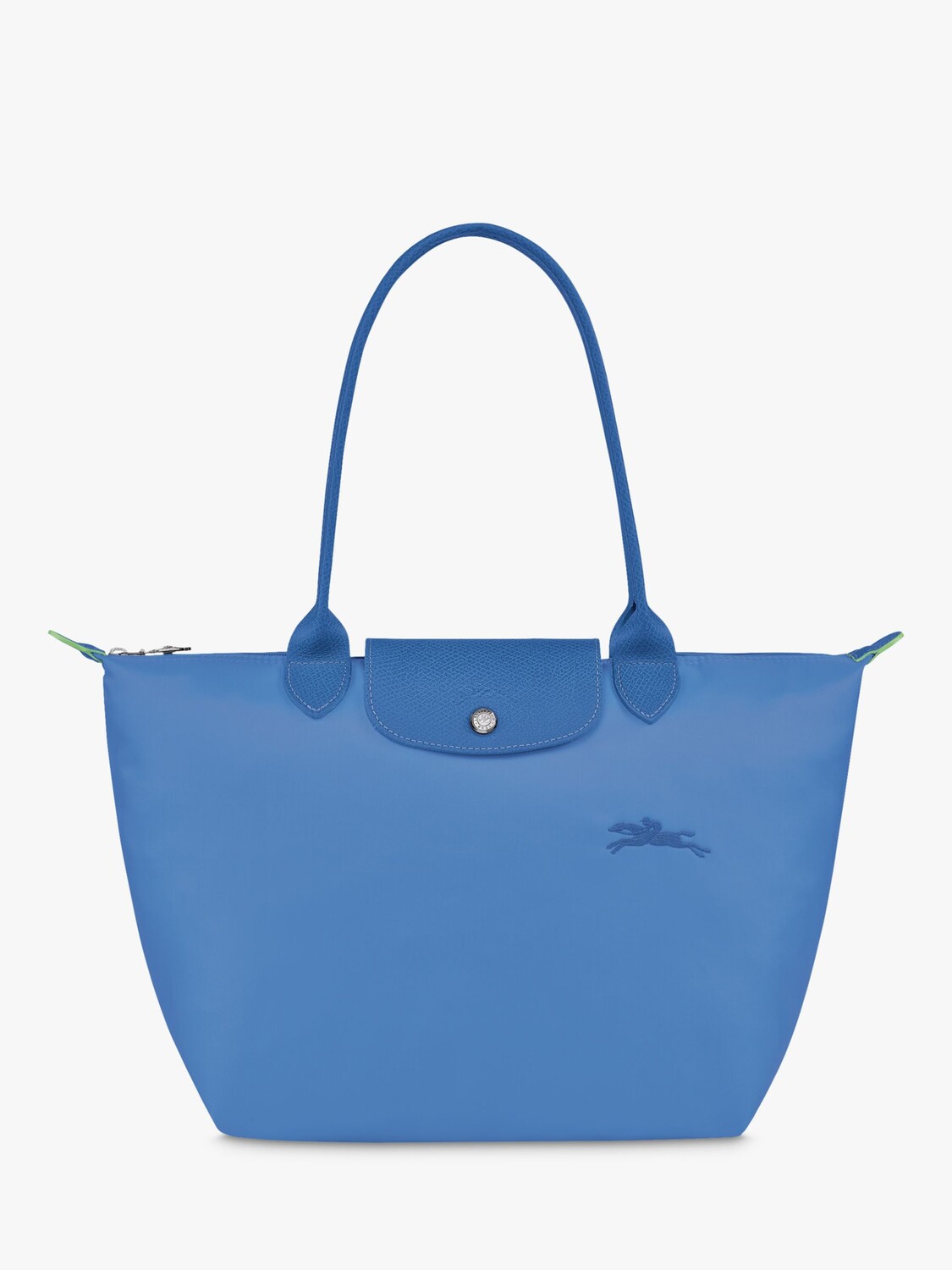 

Маленькая зеленая сумка на плечо Le Pliage из переработанной парусины Longchamp, василек