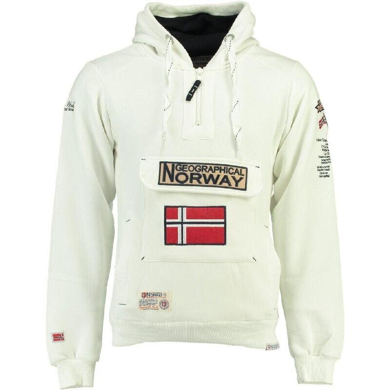 

Толстовка мужская GeographicalНорвегия Gymclass белая GEOGRAPHICAL NORWAY, цвет blanco