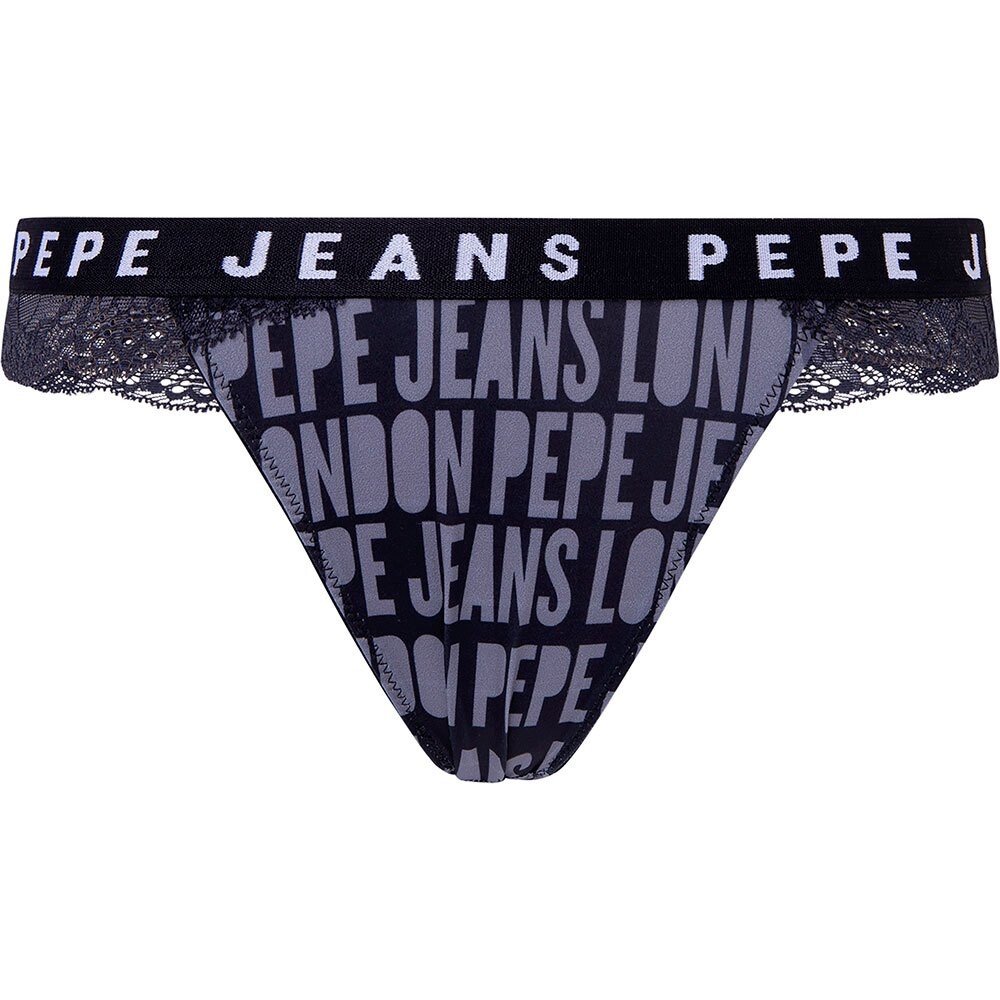 

Стринги Pepe Jeans Allover Logo, черный