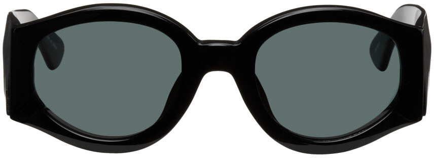 

Черные круглые солнцезащитные очки Linda Farrow Edition Dries Van Noten