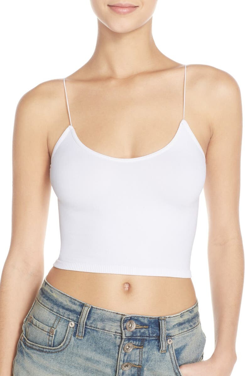 

Укороченный топ Intimately FP FREE PEOPLE, белый