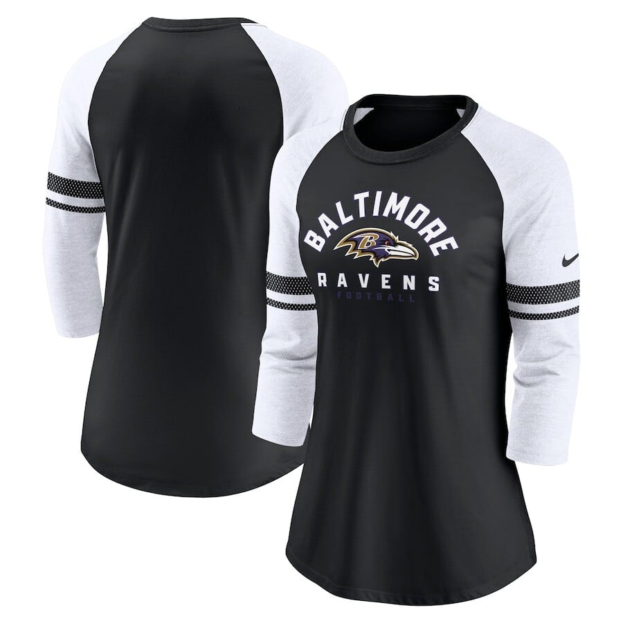 

Футболка с длинным рукавом Nike Baltimore Ravens, черный