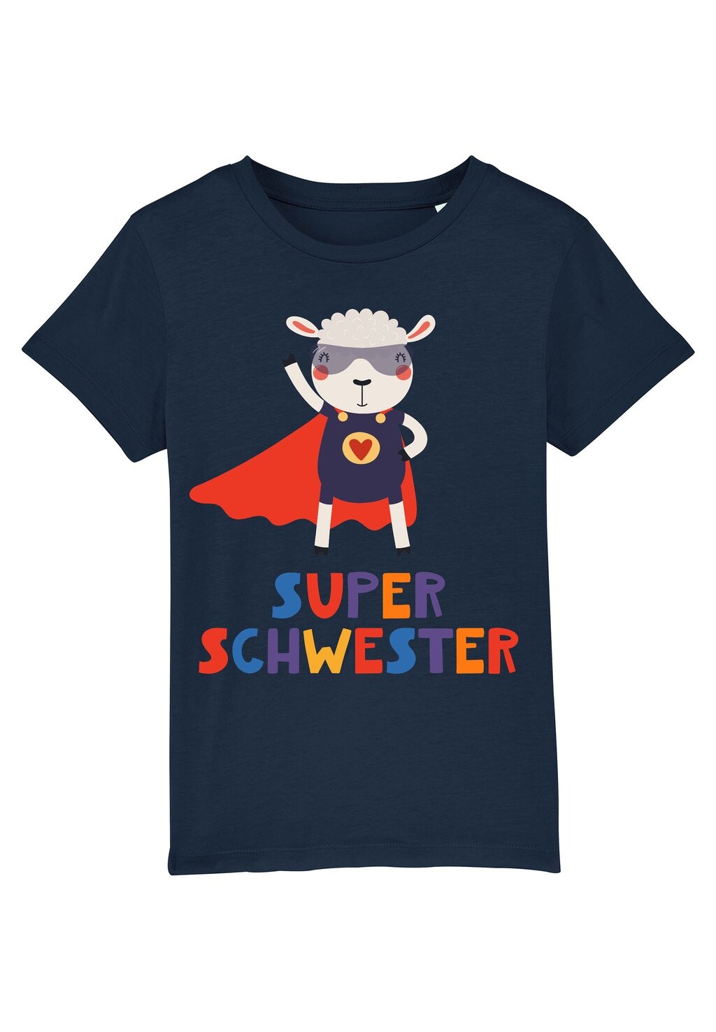 

Футболка с принтом SCHAF SUPERSCHWESTER Watapparel, цвет french navy