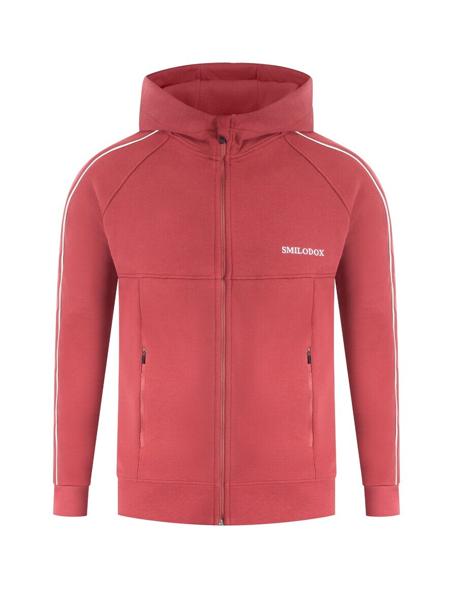 

Худи Smilodox Zip-Up Hoodie Henri, красный