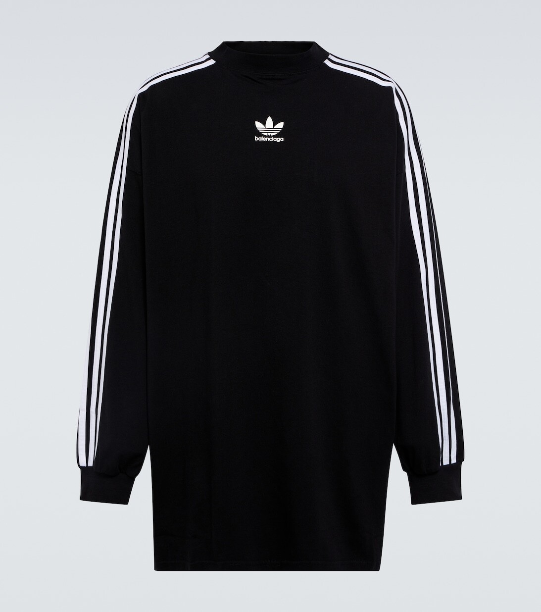 

Хлопковая футболка с логотипом из коллаборации с Adidas Balenciaga, черный