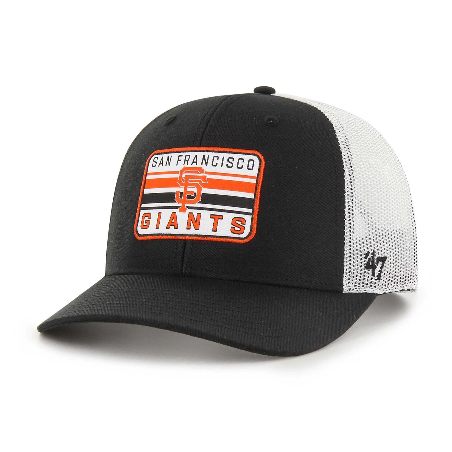 Мужская черная регулируемая кепка San Francisco Giants Drifter Trucker '47