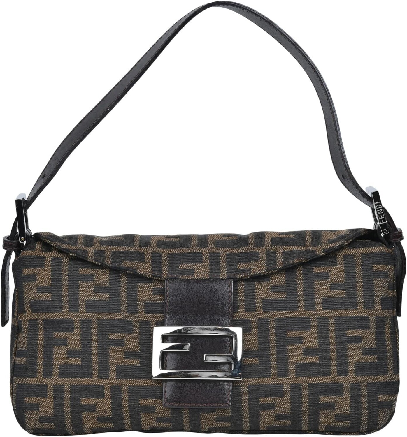 

Сумка через плечо Fendi Baguette Zappos PreLoved, цвет Tobacco